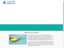 Tablet Screenshot of luxuspacific.com